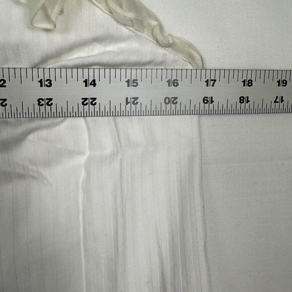 NWT Coach Sleeveless Cotton‎ Silk Ruffle Top Size 4 Lace Eyelet Studded Feminine - Picture 10 of 15